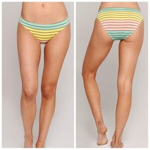 Trina Turk Lurex Stripe Bikini Bottom